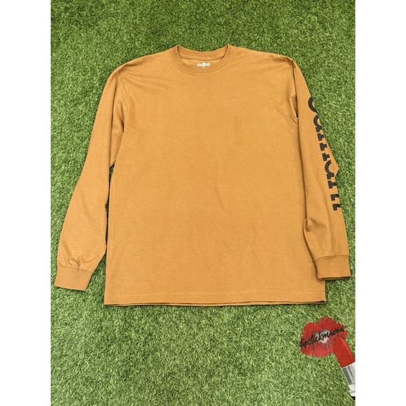 Carhartt Other - Carhartt Shirt Mens Medium Tan Work Wear Loose Fit Long Sleeve Base Layer